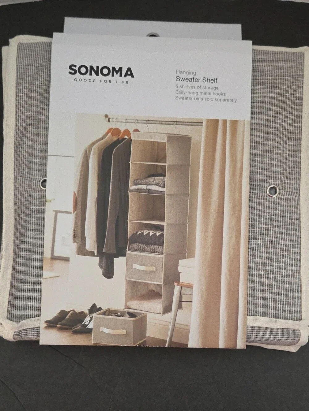 SONOMA Hanging Closet Sweater Organizer - NEW Condition